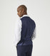 Skopes Hepworth Suit Waistcoat For Men in Navy Blue Mini Check, 36R to 62R