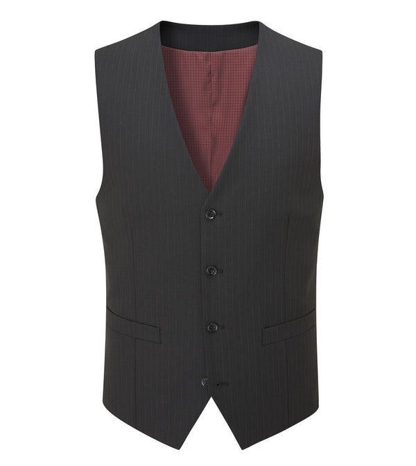 Skopes Darwin Suit Waistcoat For Men's in Black Stripe, 34S to 72L