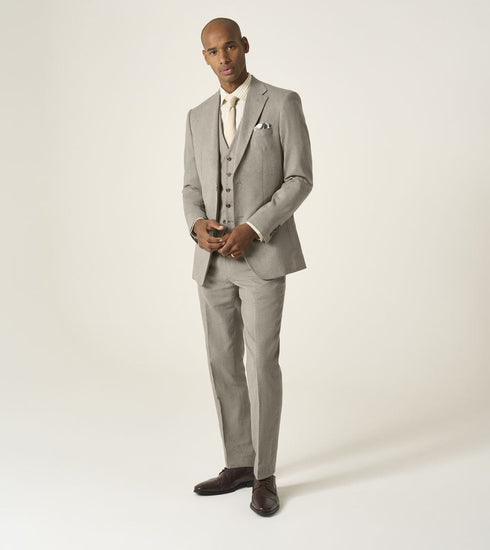 Skopes Calvados Suit Waistcoat For Men in Stone Beige, 36R-62R