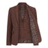 WS-12 - Women's Tweed Suit Blazer Trousers Waistcoat Herringbone Wool Rust Brown
