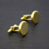Personalised Men's Gold Oval Cufflinks
