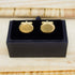 Personalised Men's Gold Oval Cufflinks
