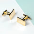 Personalised Rectangle Gold Plated Cufflinks