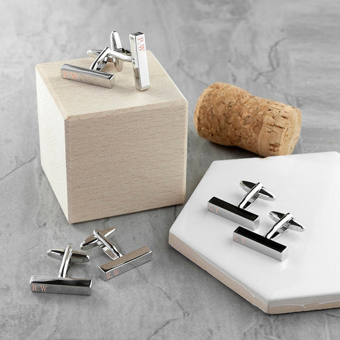 Personalised Bar Cufflinks
