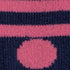 Navy and Pink Polka Dot Bamboo Socks