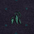 Spotted Navy Bamboo Socks (Comfort Cuff)