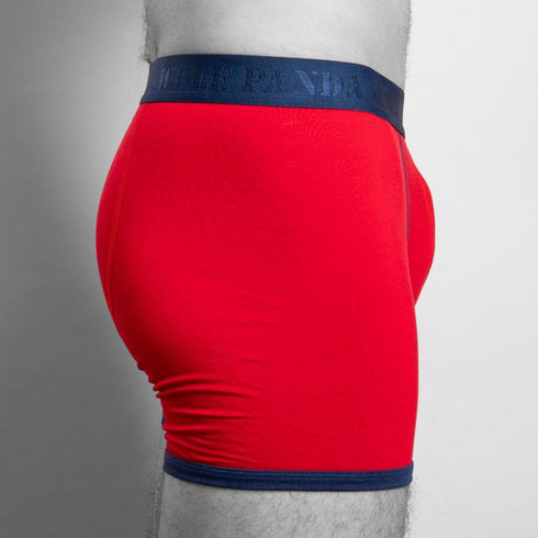 Bamboo Boxers - Red / Blue Band