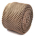 plain caramel beige skinny knitted tie