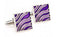 purple wavy design cufflinks