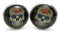 day of the dead skull round cufflinks