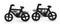 black bicycle cufflinks