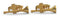 gold coloured trumpet musical style cufflinks