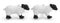 white and black sheep cufflinks