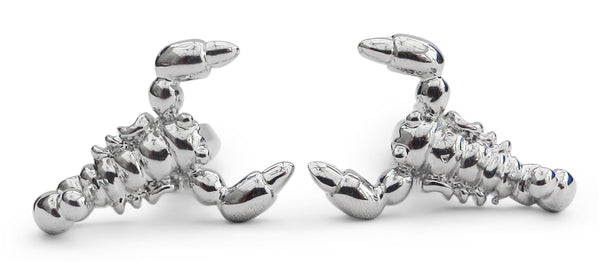 silver style lobster cufflinks