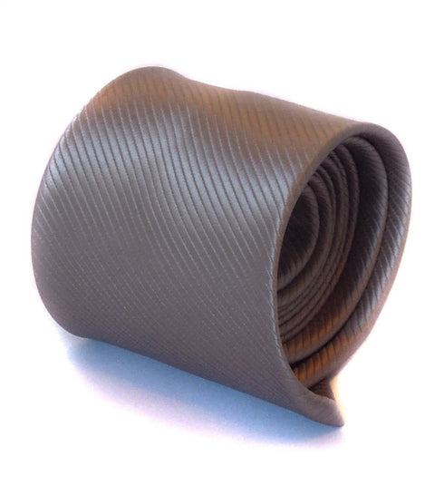 plain silver grey tie
