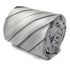 ivory tie with black and purple stripes