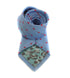 light blue herringbone striped tie with red polka dots