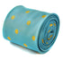 turquoise tie with yellow polka dots