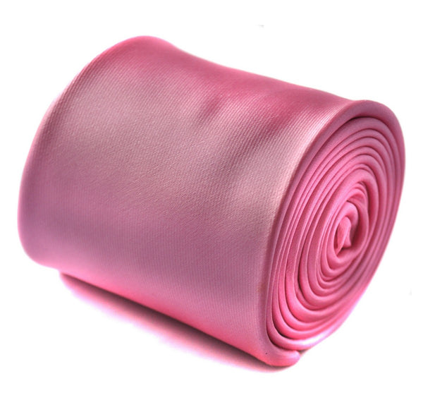 plain pink satin tie