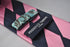 navy and pink barber striped tie