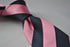 navy and pink barber striped tie