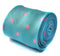 turquoise tie with pink polka dots