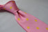 pink tie with yellow polka dots