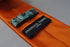 plain orange satin look tie