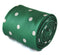 dark green tie with white polka dots