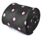 black tie with pink polka dots