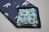 navy blue tie with polar bear print