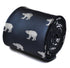 navy blue tie with polar bear print