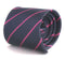 navy tie with thin pink stripes