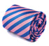 pink and blue striped tie