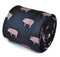 navy tie with pig design