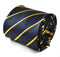 navy tie with yellow stripes