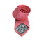 pink tie with white pin spots