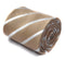 light brown and white striped tie