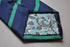 navy blue tie with green club stripes