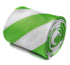 green and white barber striped tie