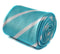 turquoise and white club striped tie