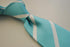 turquoise and white club striped tie