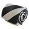 black and white barber striped tie