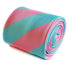 pink and light blue barber striped tie