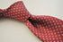 burgundy tie with pink pin polka dots