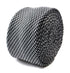 black and white dogtooth wool skinny textured tie
