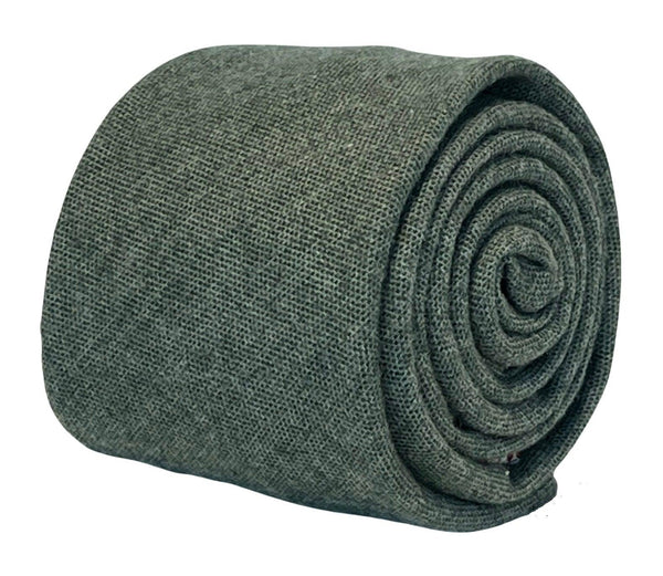 sea green turquoise skinny cotton textured tie