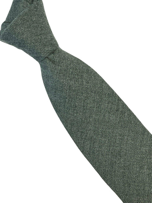 sea green turquoise skinny cotton textured tie