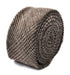 brown tweed wool skinny tie