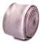 plain pale pink slim linen tie